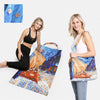DIONA J PICTURE BEACH BAG AND TOWEL COMBO 2-IN-1 CONVERTIBLE BEACH TOWEL AND BAG