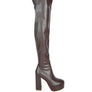 BUBBLE HIGH BLOCK HEELED OVER THE KNEE BOOTS