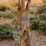 Double Take Full Size Printed V-Neck Sleeveless Jumpsuit