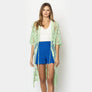 DIONA J FLORAL LACE KIMONO ONE SIZE COLOR SAGE