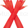 Fingerless fishnet warmer