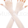 Fingerless fishnet warmer