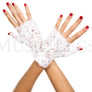 Lace fingerless gloves