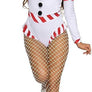 Charming Sexy Snow Woman Costume Winter Wonderland Holiday Outfit Playful Accessories for Festive Parties and Events (Extra Small)