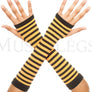Opaque stripes arm warmer