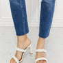 MMShoes In Love Double Braided Block Heel Sandal in White
