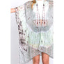 DIONA J TIE DYE PRINTED KIMONO CARDIGAN ONE SIZE COLOR BLUE