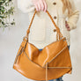 SHOMICO Zipper Detail Shoulder Bag with Pouch