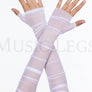 Soft mesh fingerless gloves