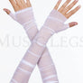 Soft mesh fingerless gloves