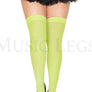Plus size opaque thigh hi