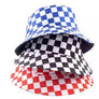 Checker bucket hats fisherman hat