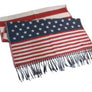 AMERICAN FLAG FRINGE SCARF