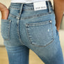 Judy Blue Full Size Mid Rise Destroyed Hem Distressed Jeans