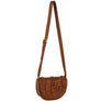 DIONA J QUILT PLEATED ROUNDED DESIGN SHOULDER CROSSBODY BAG COLOR BROWN