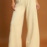 Umgee Elastic Waist Wide Leg Pants