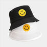 Smile jacquard terry towel bucket hat White