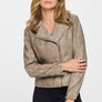 Coalition LA Studded Classic Moto Faux Leather Jacket