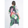 DIONA J FLORAL PRINT KIMONO ONE SIZE COLOR BLACK