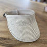 STRAW SUMMER VISOR SUN HAT