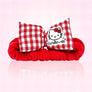 DIONA J THE CREME SHOP HELLO KITTY PLUSH SPA RED GINGHAM HEADBAND