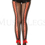 Corset back fishnet pantyhose (laces included)