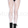 Bow wave lace pantyhose
