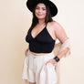 Plus Size Ruched Bralette