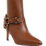 Nicene Harness Detail Stiletto Boots
