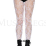Botanical lace spandex pantyhose