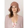 DIONA J STRAW BUCKET HAT ONE SIZE COLOR MINT DARK PINK