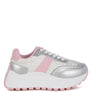 Koters Print Embroidery Detail Metallic Sneakers