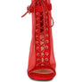 Cabernet Mesh & Microfiber Stiletto Boots