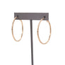 Textured Hoop Earring