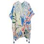 DIONA J FLORAL PRINT KIMONO ONE SIZE COLOR BLUE