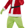 Adult Green Monster Santa Costume for Men Holiday Cosplay Suit Festive Christmas Themed Outfit for Parties, Parades, and Events