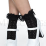 Heart stencil ankle hi with ruffle