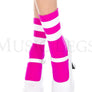 Acrylic ankle hi with striped top
