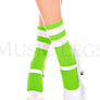 Acrylic ankle hi with striped top
