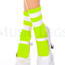 Acrylic ankle hi with striped top