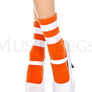 Acrylic ankle hi with striped top