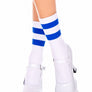 Acrylic ankle hi with striped top