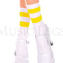 Acrylic ankle hi with striped top