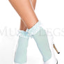 Opaque Anklet with Ruffled Lace