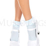 Opaque Anklet with Ruffled Lace