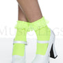 Opaque Anklet with Ruffled Lace