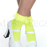 Opaque Anklet with Ruffled Lace
