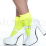 Opaque Anklet with Ruffled Lace
