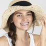 FASHION BACK RIBBON STRAW SUN HAT