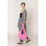 DIONA J GEOMETRIC PRINT KIMONO ONE SIZE COLOR PINK